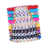 11x Friendship Bracelets Colorful Letter Bracelets Fashion Inspire Bracelets