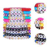 11x Friendship Bracelets Colorful Letter Bracelets Fashion Inspire Bracelets