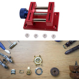 Maxbell Watch Case Holder Adjustable Watchmakers Metal Adults Watch Open Case Holder Red