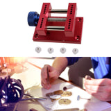 Maxbell Watch Case Holder Adjustable Watchmakers Metal Adults Watch Open Case Holder Red