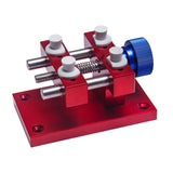 Maxbell Watch Case Holder Adjustable Watchmakers Metal Adults Watch Open Case Holder Red