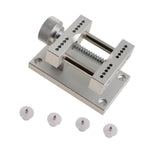 Maxbell Watch Case Holder Adjustable Watchmakers Metal Adults Watch Open Case Holder Silver