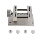 Maxbell Watch Case Holder Adjustable Watchmakers Metal Adults Watch Open Case Holder Silver