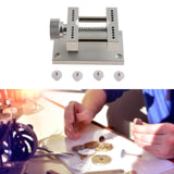 Maxbell Watch Case Holder Adjustable Watchmakers Metal Adults Watch Open Case Holder Silver