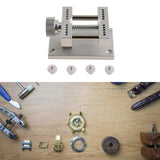 Maxbell Watch Case Holder Adjustable Watchmakers Metal Adults Watch Open Case Holder Silver