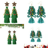 Christmas Earrings Exaggerated Temperament Earrings Jewelry for Holiday Gift Style A