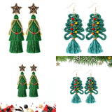 Christmas Earrings Exaggerated Temperament Earrings Jewelry for Holiday Gift Style A