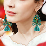 Christmas Earrings Exaggerated Temperament Earrings Jewelry for Holiday Gift Style B