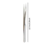 Maxbell Pointed Tweezers Straight Watch Tweezers for Soldering Crafts Jewelry Making