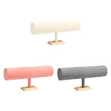 Maxbell Flannel Headband Stand Stylish for Tabletop Home Organization Dressing Table Beige