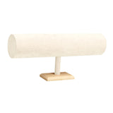 Maxbell Flannel Headband Stand Stylish for Tabletop Home Organization Dressing Table Beige