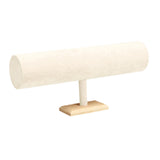 Maxbell Flannel Headband Stand Stylish for Tabletop Home Organization Dressing Table Beige