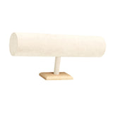 Maxbell Flannel Headband Stand Stylish for Tabletop Home Organization Dressing Table Beige