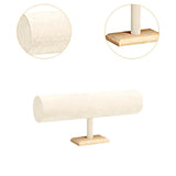 Maxbell Flannel Headband Stand Stylish for Tabletop Home Organization Dressing Table Beige