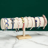 Maxbell Flannel Headband Stand Stylish for Tabletop Home Organization Dressing Table Beige