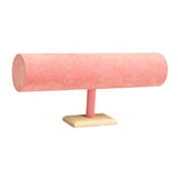 Maxbell Flannel Headband Stand Stylish for Tabletop Home Organization Dressing Table Pink