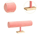 Maxbell Flannel Headband Stand Stylish for Tabletop Home Organization Dressing Table Pink