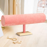 Maxbell Flannel Headband Stand Stylish for Tabletop Home Organization Dressing Table Pink