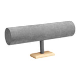 Maxbell Flannel Headband Stand Stylish for Tabletop Home Organization Dressing Table Grey