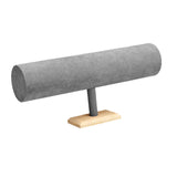 Maxbell Flannel Headband Stand Stylish for Tabletop Home Organization Dressing Table Grey