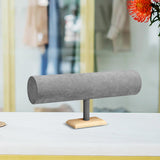 Maxbell Flannel Headband Stand Stylish for Tabletop Home Organization Dressing Table Grey