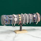 Maxbell Flannel Headband Stand Stylish for Tabletop Home Organization Dressing Table Grey