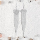 Maxbell Tassel Earrings Rhinestone Earrings for Women for Valentine's Day Prom Party