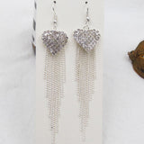 Maxbell Tassel Earrings Rhinestone Earrings for Women for Valentine's Day Prom Party