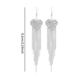 Maxbell Tassel Earrings Rhinestone Earrings for Women for Valentine's Day Prom Party