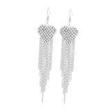 Maxbell Tassel Earrings Rhinestone Earrings for Women for Valentine's Day Prom Party