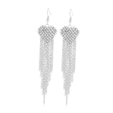 Maxbell Tassel Earrings Rhinestone Earrings for Women for Valentine's Day Prom Party