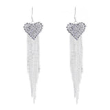 Maxbell Tassel Earrings Rhinestone Earrings for Women for Valentine's Day Prom Party
