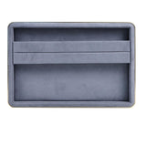 Maxbell Jewelry Display Tray Props Rings Earrings Display for Drawer Countertop Home Gray