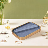 Maxbell Jewelry Display Tray Props Rings Earrings Display for Drawer Countertop Home Gray