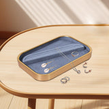 Maxbell Jewelry Display Tray Props Rings Earrings Display for Drawer Countertop Home Gray