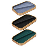 Maxbell Jewelry Display Tray Props Rings Earrings Display for Drawer Countertop Home Gray