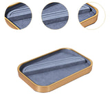 Maxbell Jewelry Display Tray Props Rings Earrings Display for Drawer Countertop Home Gray