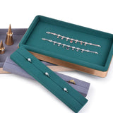 Maxbell Jewelry Display Tray Props Rings Earrings Display for Drawer Countertop Home Gray
