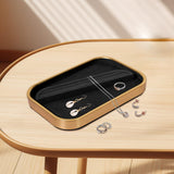 Maxbell Jewelry Display Tray Props Rings Earrings Display for Drawer Countertop Home Black