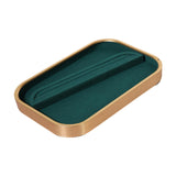 Maxbell Jewelry Display Tray Props Rings Earrings Display for Drawer Countertop Home Green