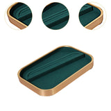 Maxbell Jewelry Display Tray Props Rings Earrings Display for Drawer Countertop Home Green