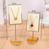 Maxbell Necklace Stand Elegant Creative Jewelry Display for Tabletop Bedroom Counter Green 13cmx6cm