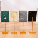 Maxbell Necklace Stand Elegant Creative Jewelry Display for Tabletop Bedroom Counter Green 13cmx6cm