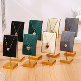 Maxbell Necklace Stand Elegant Creative Jewelry Display for Tabletop Bedroom Counter Green 13cmx6cm