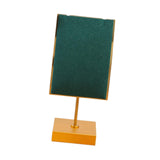 Maxbell Necklace Stand Elegant Creative Jewelry Display for Tabletop Bedroom Counter Green 13cmx6cm