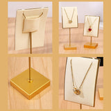 Maxbell Necklace Stand Elegant Creative Jewelry Display for Tabletop Bedroom Counter Green 13cmx6cm