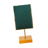 Maxbell Necklace Stand Elegant Creative Jewelry Display for Tabletop Bedroom Counter Green 13cmx6cm