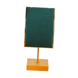 Maxbell Necklace Stand Elegant Creative Jewelry Display for Tabletop Bedroom Counter Green 13cmx6cm