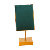 Maxbell Necklace Stand Elegant Creative Jewelry Display for Tabletop Bedroom Counter Green 13cmx6cm