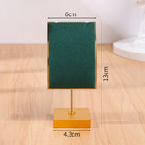 Maxbell Necklace Stand Elegant Creative Jewelry Display for Tabletop Bedroom Counter Green 13cmx6cm